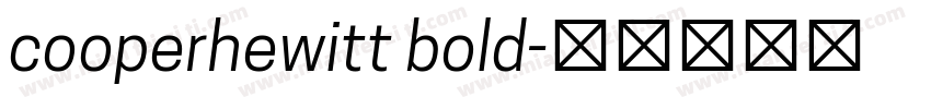 cooperhewitt bold字体转换